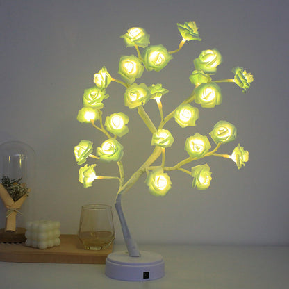 New LED Rose Tree Lamp Touch Screen Small Desk Lamp