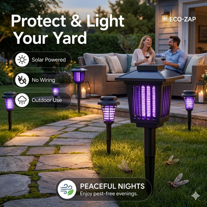 Solar Bug Zapper Garden Light – Protect & Illuminate Your Yard