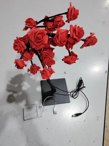 New LED Rose Tree Lamp Touch Screen Small Desk Lamp